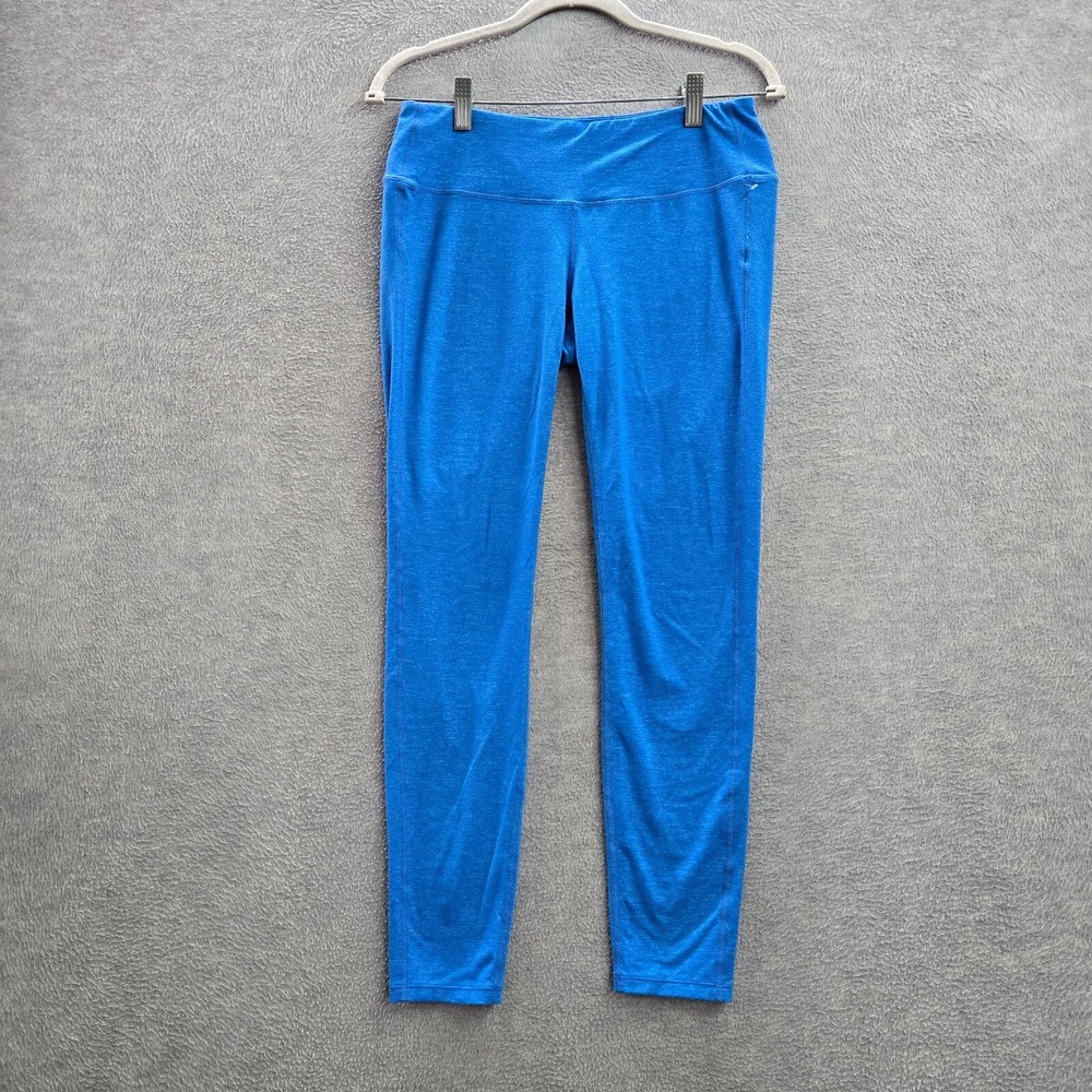 Athleta Women Activewear Pants Medium Blue Leggings Mid Rise 26 in Inseam